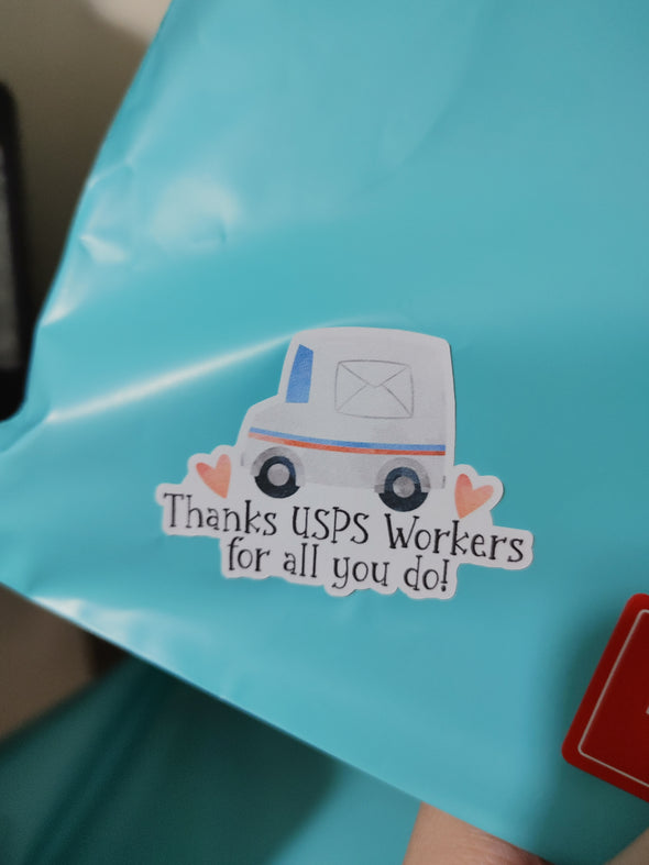 Thanks USPS Workers For All You Do Stickers