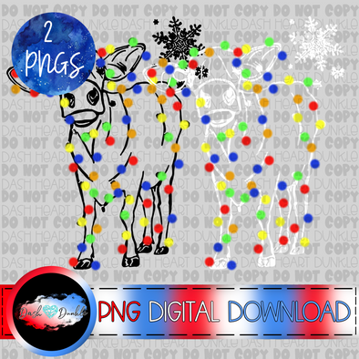Christmas Cow Bundle Digital Download