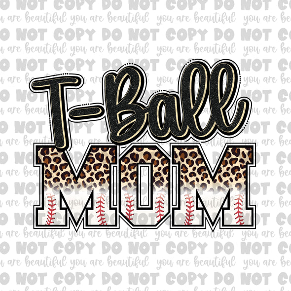 T-Ball Mom Sublimation Transfer