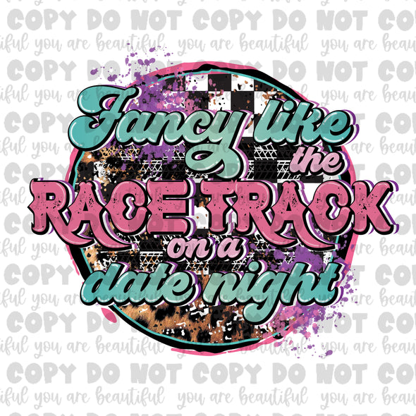 FL Racetrack On A Date Night Pink Sublimation Transfer