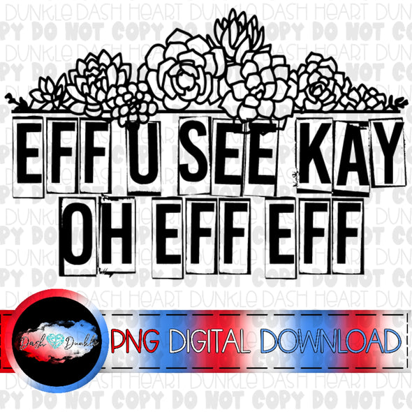 Eff U See Kay Oh Eff Eff Digital Download