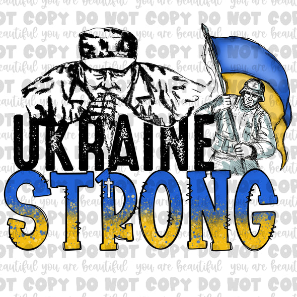 Ukraine Strong **DIGI PRINT/DTF/CLEAR FILM** TRANSFERS (NO MOQ)