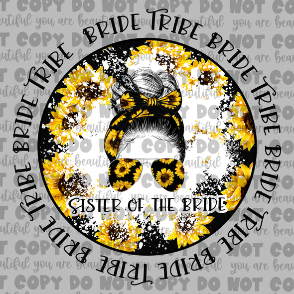 Sunflower Bride Tribe - Sister Of The Bride Sublimation Transfer
