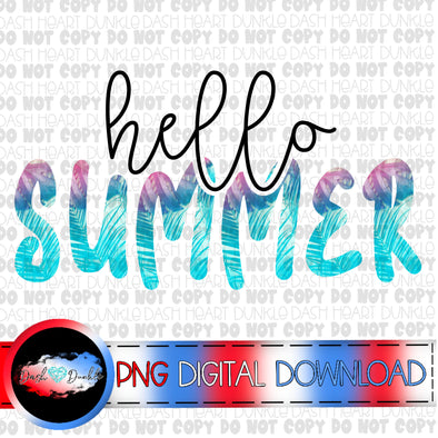 Hello Summer Vacation Vibes Digital Download