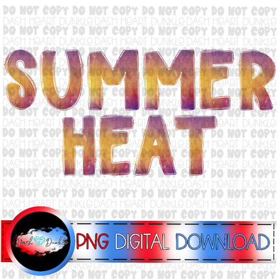 Summer Heat Alphabet Set Digital Download