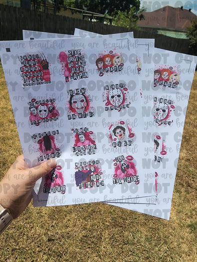 MG Horror Stickers