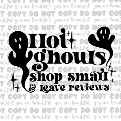 Hot Ghouls Shop Small & Leave Reviews Thermal Sticker Pack