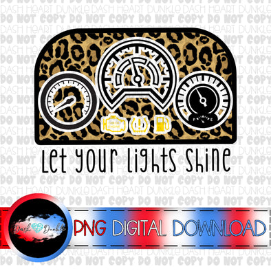 Let Your Lights Shine Leopard Digital Download