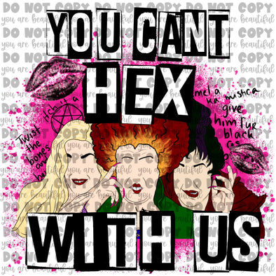 You can't hex with us **DIGI PRINT/DTF/CLEAR FILM** TRANSFERS (NO MOQ)