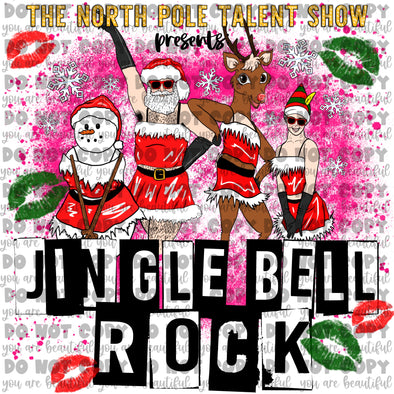 Jingle Bell Rock **DIGI PRINT/DTF/CLEAR FILM** TRANSFERS (NO MOQ)