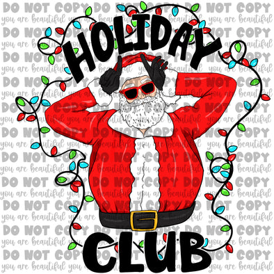 Holiday Club Sublimation Transfer