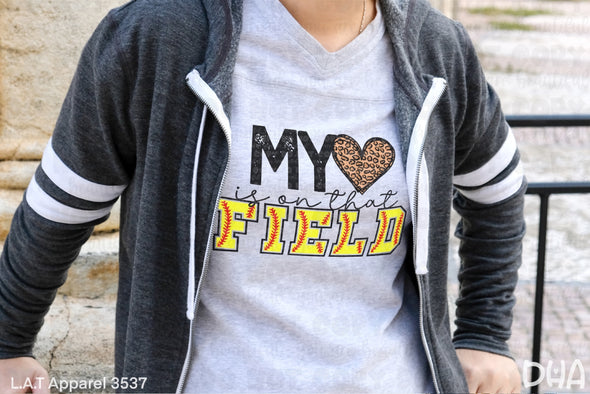 My Heart Is On That Field - Softball Sublimation Transfer