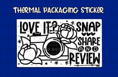 Snap Share & Review Thermal Sticker Pack