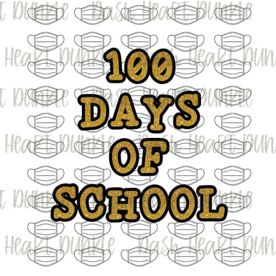 100 Days Of School Glitter Letters  Digital Download