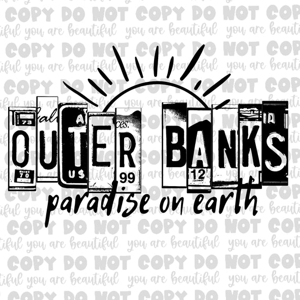 Outer Banks Paradise On Earth Sublimation Transfer