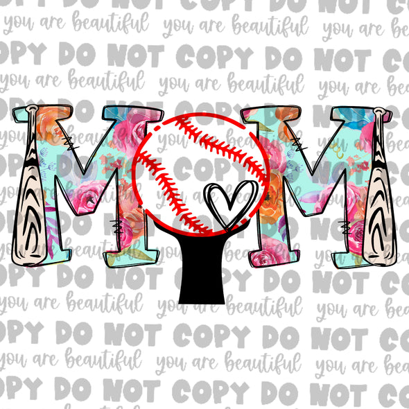Floral Mom Tball Sublimation Transfer