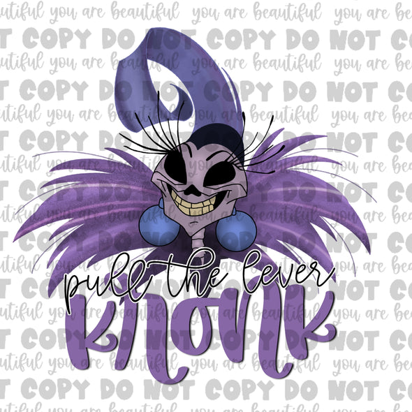 Pull The Lever Kronk Sublimation Transfer