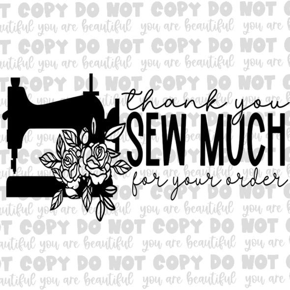 Thank You Sew Much For Your Order Thermal Sticker Pack