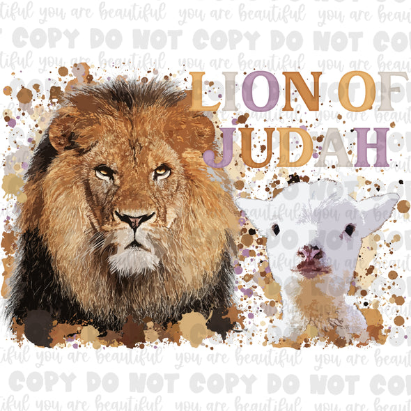 Lion Of Judah **DIGI PRINT/DTF/CLEAR FILM** TRANSFERS (NO MOQ)