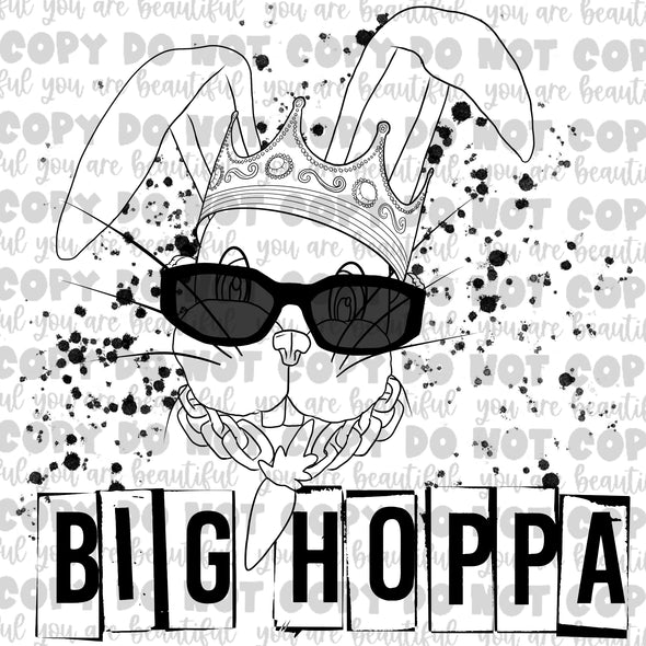 Big Hoppa Black Sublimation Transfer