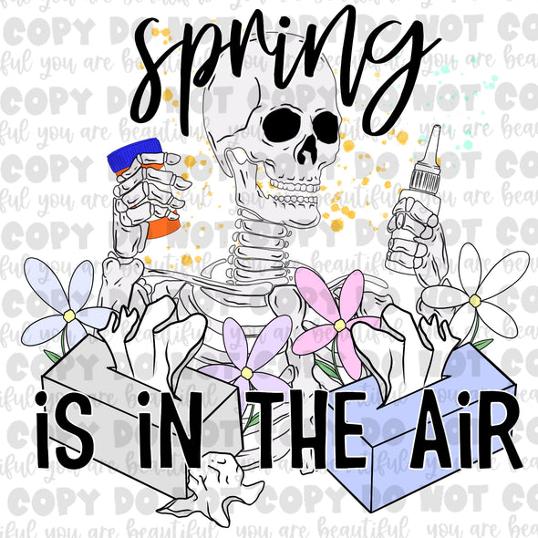 Spring Is In The Air **DIGI PRINT/DTF/CLEAR FILM** TRANSFERS (NO MOQ)